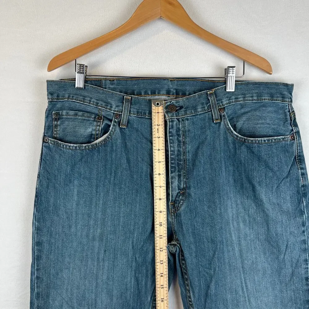 Levis 559 Jeans Mens 38x32 Blue Relaxed Straight Mid‎ Rise Medium Wash Denim Y2K